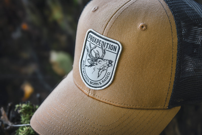 Load image into Gallery viewer, "Backwoods Born &amp; Raised" Hat - Latte
