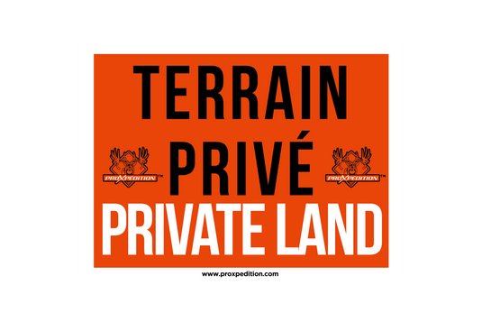 AFFICHE - Terrain privé